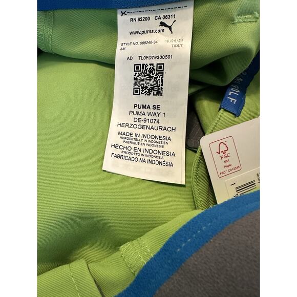NWT Puma Golf Mens Jackpot Shorts 28 UPF 50+ Performance Fit 10” Inseam Greenery - Picture 12 of 13
